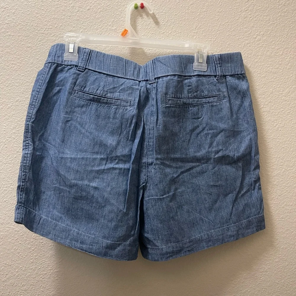 Talbots Light Blue Women's Bermudas with Tie Belt - Picture 2 of 3